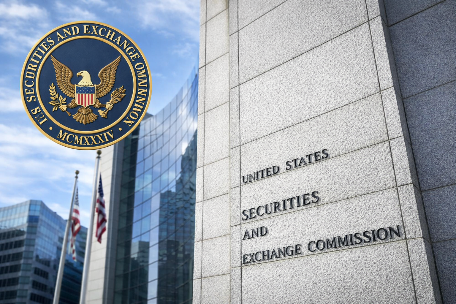 U.S. Securities and Exchange Commission (SEC) official building and seal, representing regulatory oversight and public disclosure